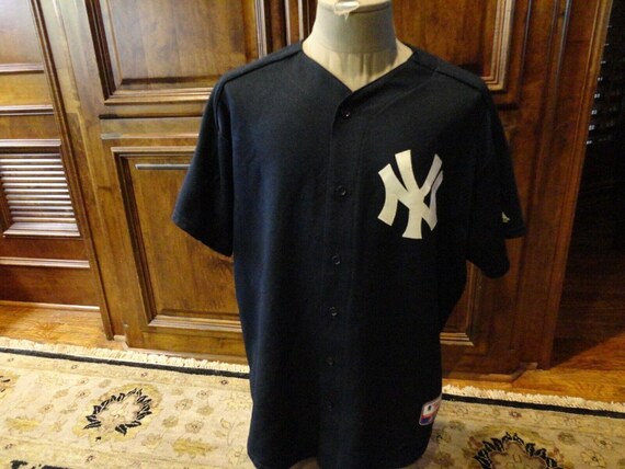 Vtg Blue Majestic Authentic Sewn New York Yankees #41 Randy