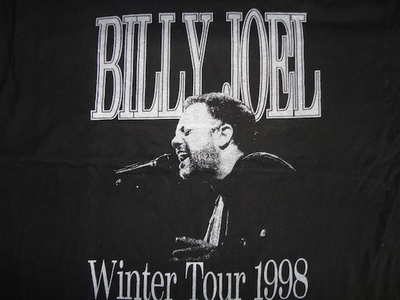 Vtg 1998 Billy Joel Winter Tour Cities cotton T-S… - image 1