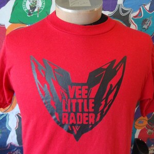 Vintage 80&#39;s Vee Little Radar red T Shirt M