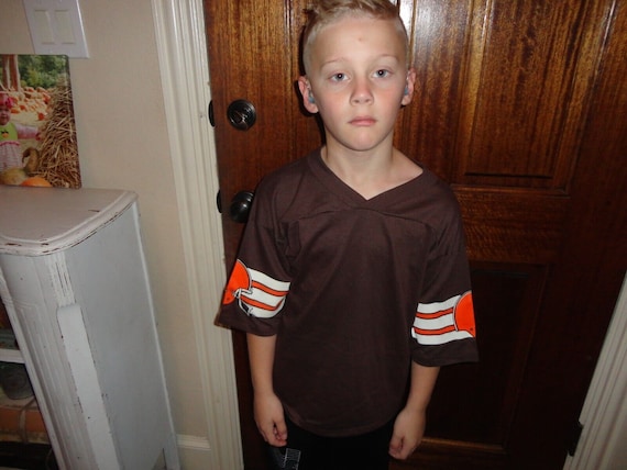 Vintage 80's Cleveland Browns Blank Youth Jersey … - image 1