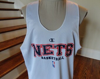 Vintage Champion AUTHENTIC NBA New Jersey Nets Reversible Practice