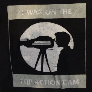 Vintage 90's Black Jerzees I was on Cardone TQP Action Cam 50-50 t-shirt XL Usa 画像 6