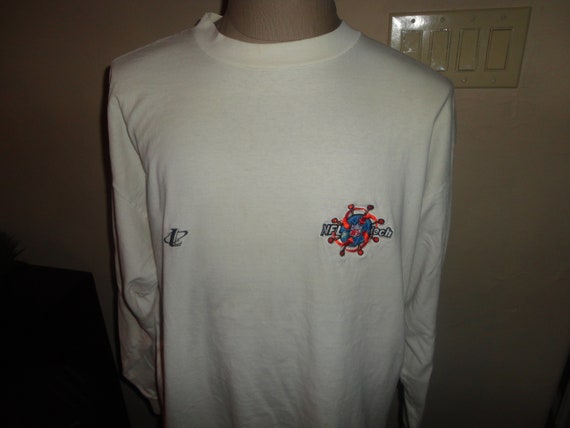 True Vintage 90's NFL Tech Embroidered Long Sleev… - image 4