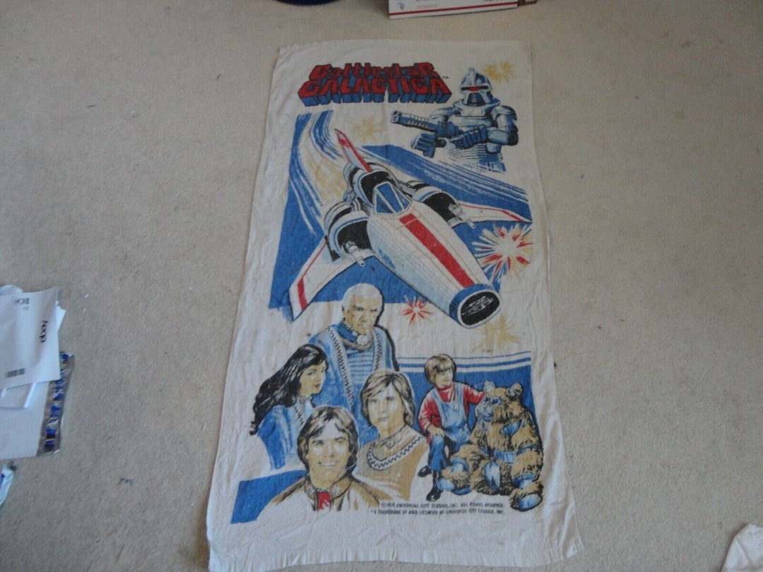 Vintage 70's Battlestar Galactica 1978 Beach Towel - Etsy