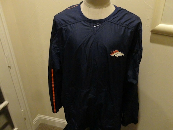 Vtg Blue Sewn Nike NFL Authentic Denver Broncos P… - image 1