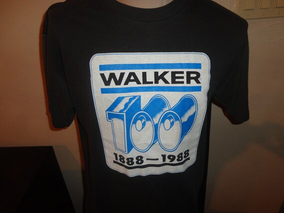 Vtg Black 1988 WALKER 100 Anniversary 50-50 tshir… - image 5