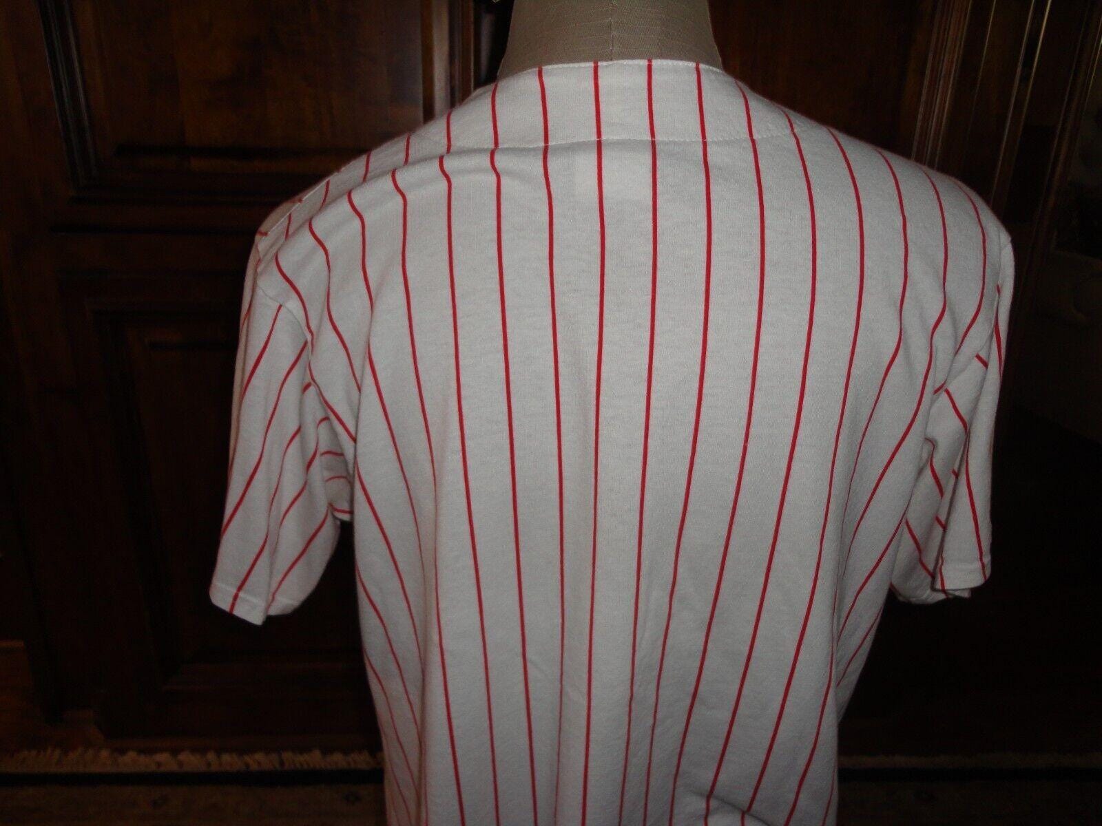 Vintage 90's White Pinstripe Majestic Philadelphia Phillies