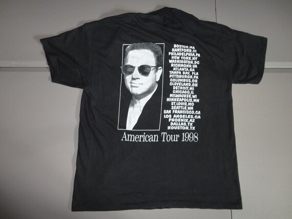 Vtg 1998 Billy Joel Winter Tour Cities cotton T-S… - image 8
