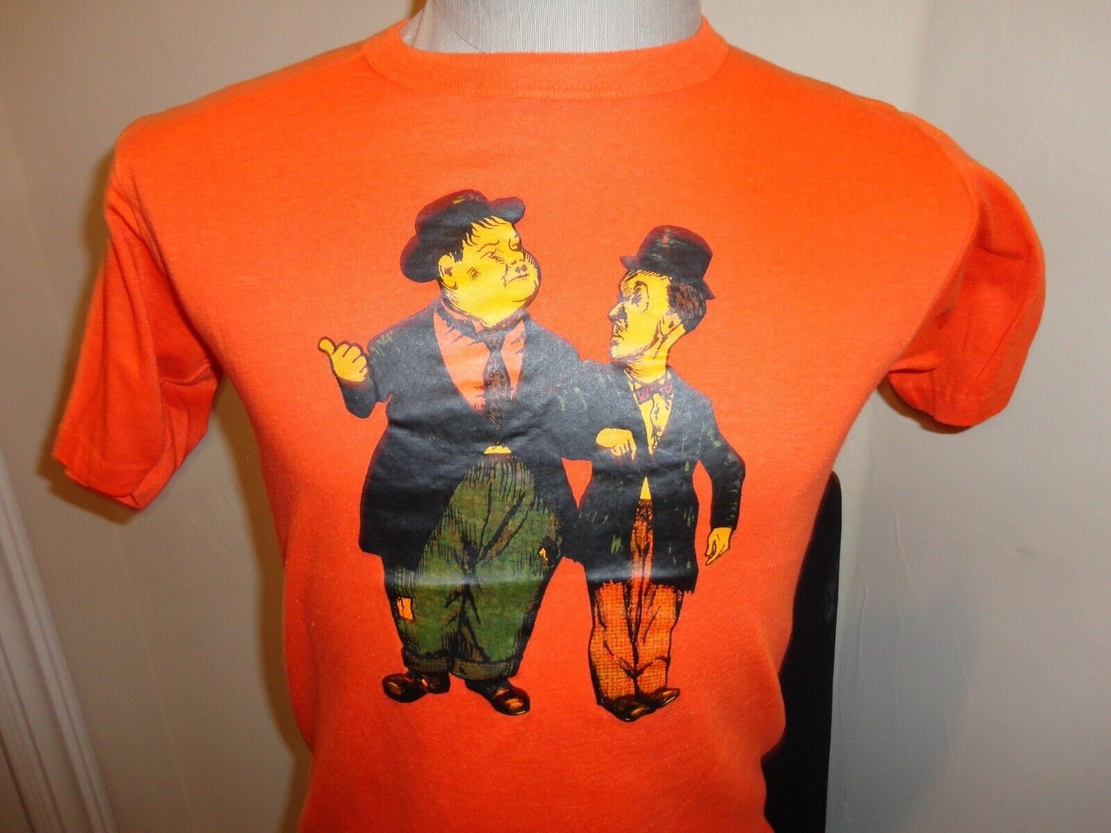 Laurel and Hardy Inspired T-Shirt - Retro Movie Film Tee Grey T