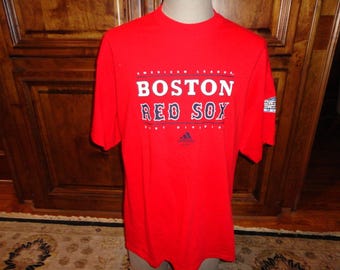 Vintage 2004 World Series Red Boston Red Sox Short Sleeve MLB T- Shirt Adult XL