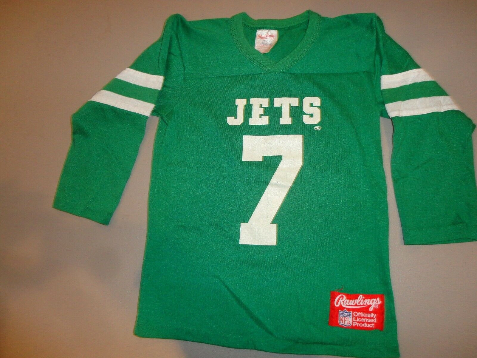 Vtg 80's Rawlings New York Jets Screen 7 Ken O'brien 
