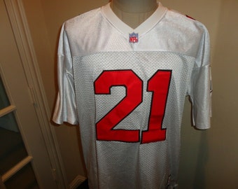 Vtg SEWN Throwback Authentic Atlanta Falcons #21 Deion Sanders NFL Jersey Sz 52