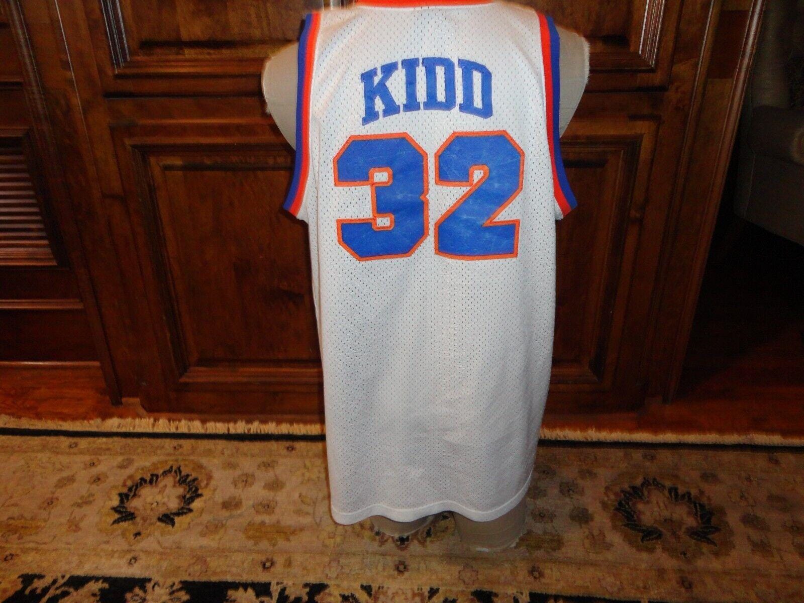 Vintage Throwback SEWN White St. Joseph HS Pilots #32 Jason Kidd