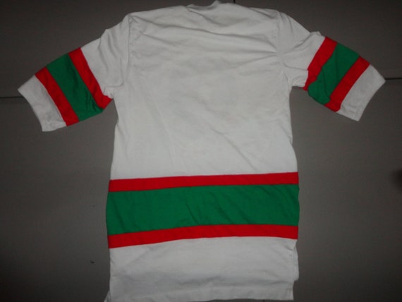 Vtg 90's Nutmeg Mills Italy 50-50 Jersey Shirt Fi… - image 3