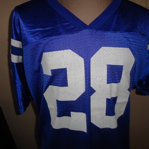 Vtg 90&#39;s Pro Cut Marshall Faulk Indianapolis Colts #28 NFL Screen Jersey XL RARE