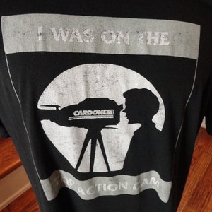 Vintage 90's Black Jerzees I was on Cardone TQP Action Cam 50-50 t-shirt XL Usa 画像 3