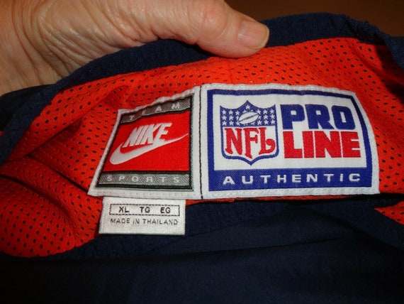 Vtg Blue Sewn Nike NFL Authentic Denver Broncos P… - image 10