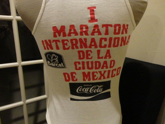 Vtg 1983 RARE First Annual Mexico City Marathon W… - image 1