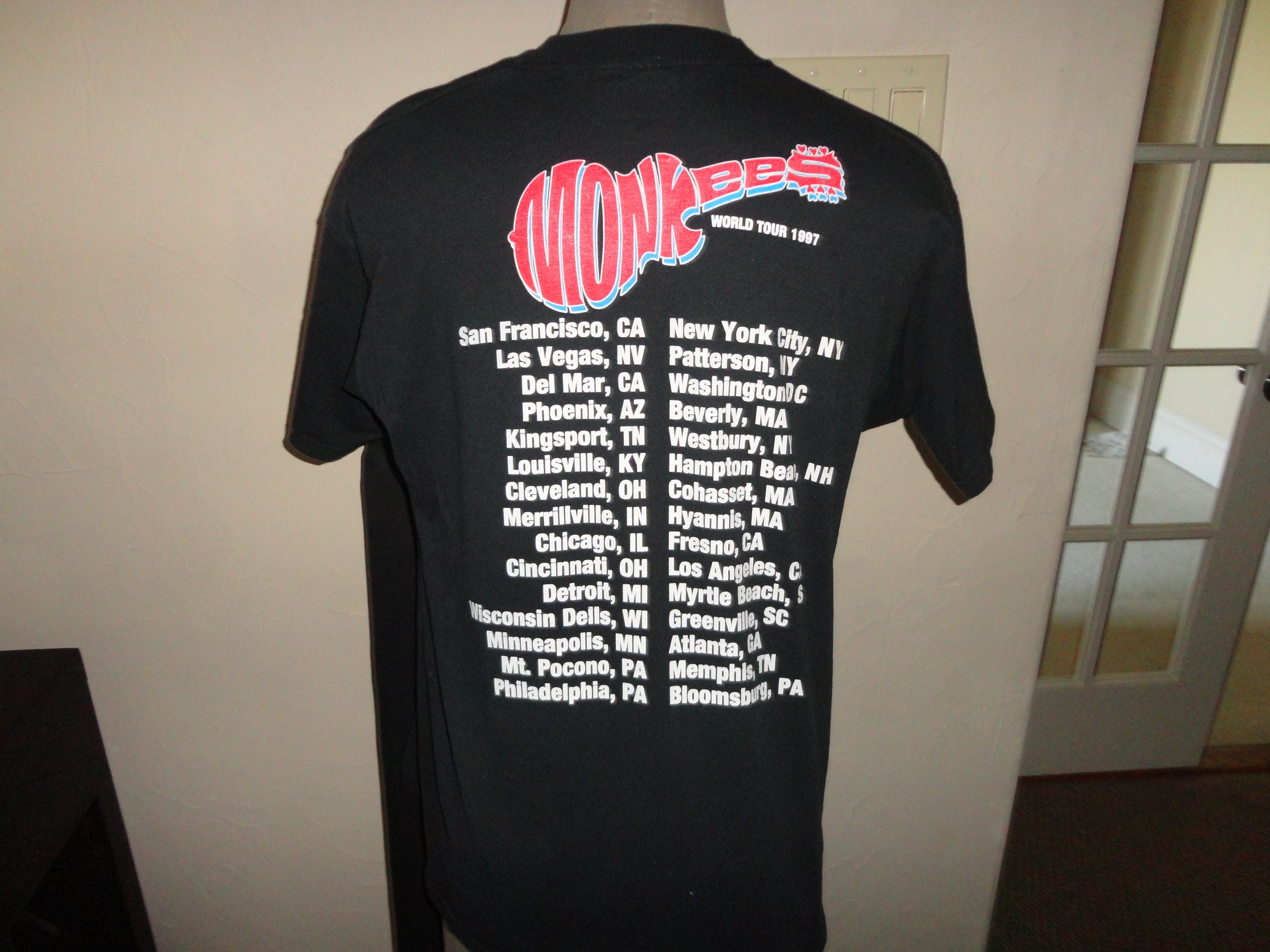 モンキーズ　Tシャツ　バンドT ヴィンテージ ヴィンテージ 90年代 1997 モンキーズ ワールドツアー 50-50 T