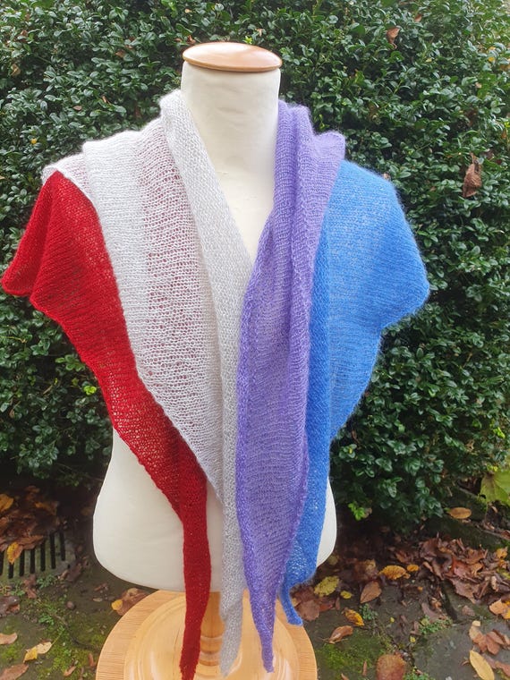 Bruine sjaal kasjmier, driehoek sjaal, cadeau voor haar, nekwarmer sjaal, handgemaakte sjaal, warme sjaal, Valentijnsdagcadeau, - België