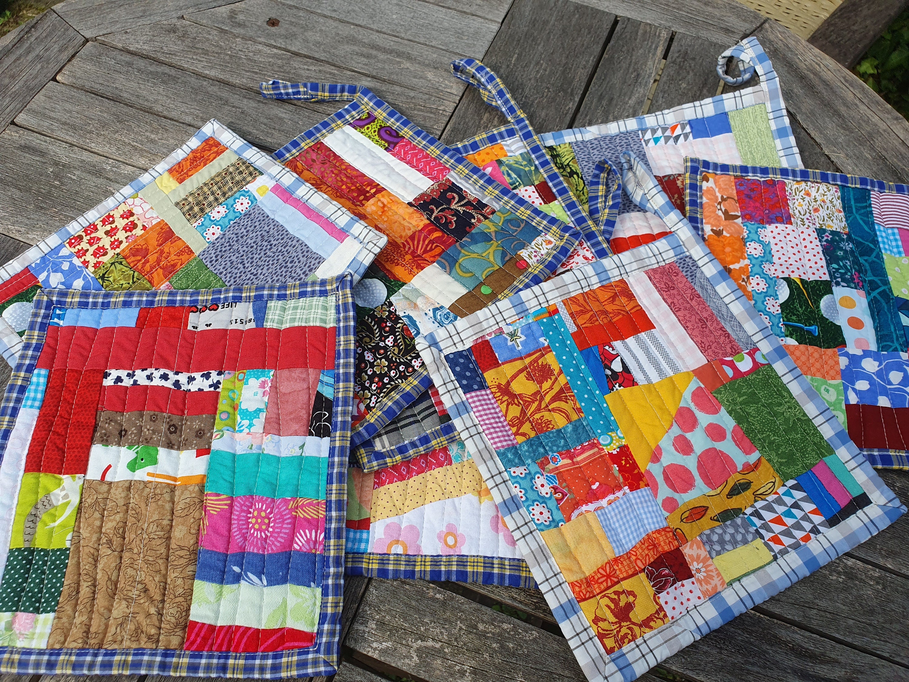 Stoffreste Verwerten Patchworkdecke Aus Stoffresten Sashiko