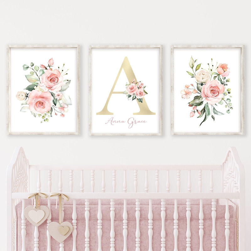 Pink Gold Nursery - Etsy
