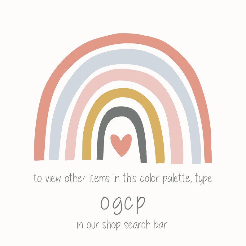 Rainbow Hearts Wall Nursery Art Print, Boho Rainbow Theme, Girls Room ...