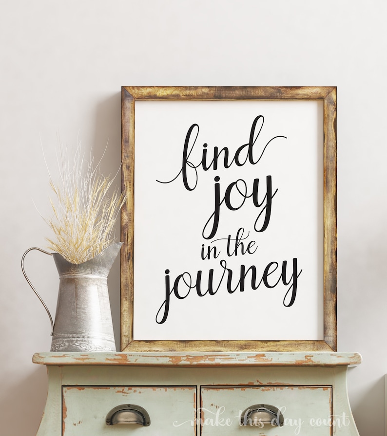 Find Joy in the Journey Print Digital Art Printable | Etsy