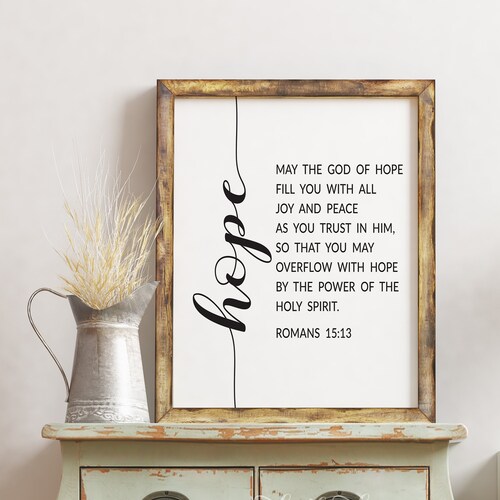 Scripture Wall Art Bible Verse Print Printable Wall Art May the God of