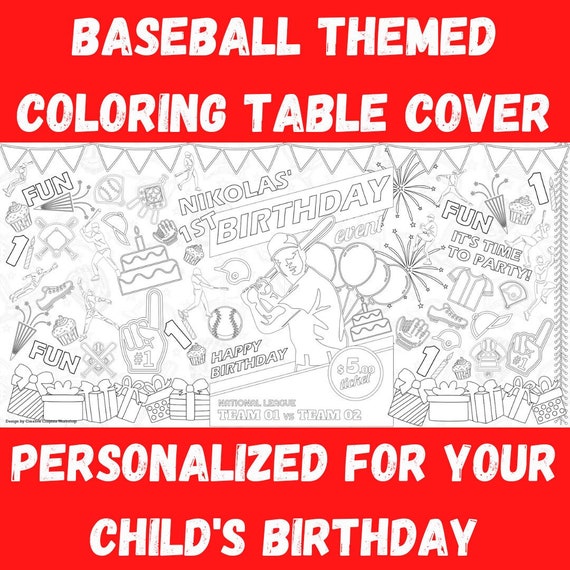 Printable Coloring Tablecloths and Posters - The Crafting Chicks