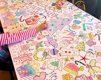 Christmas Party Activity Coloring Bundle for Kids