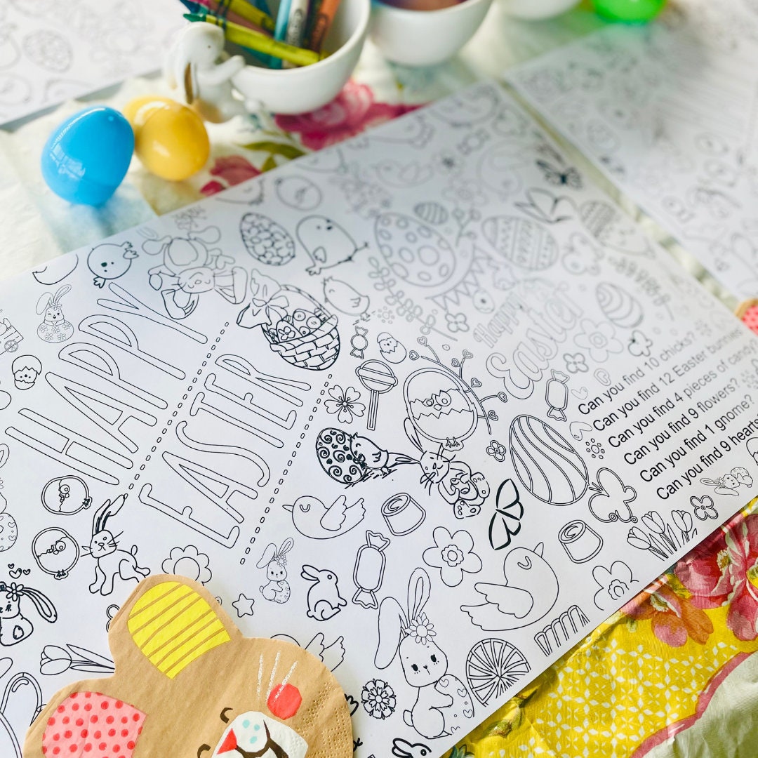 Thanksgiving Coloring Tablecloth – Creative Crayons Workshop