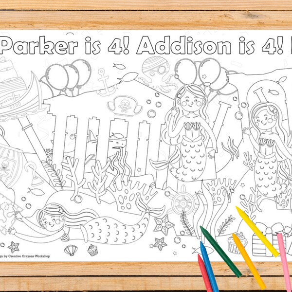 Mermaid Pirate Party Etsy