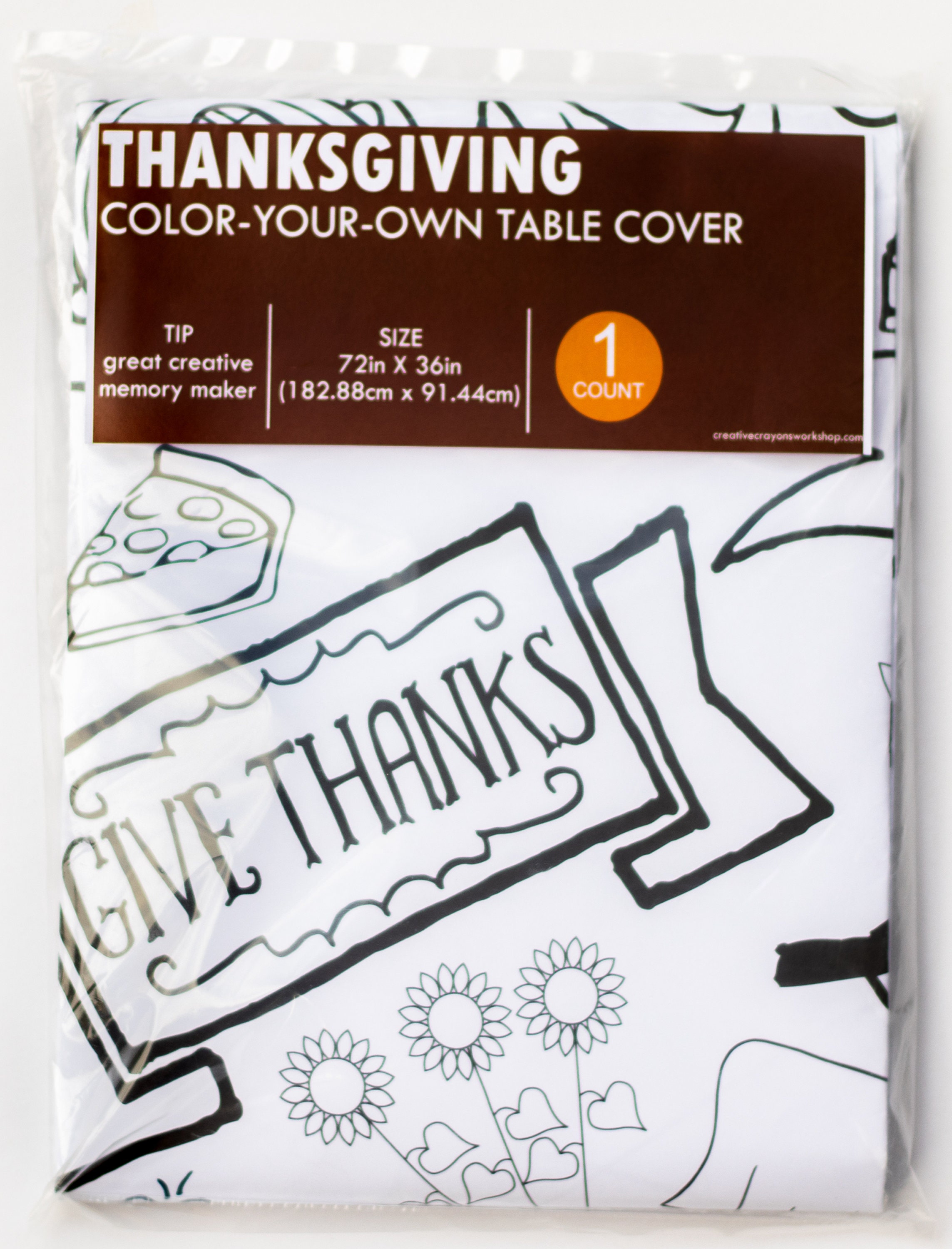 Thanksgiving Giant Coloring Page Coloring Tablecloth | Etsy
