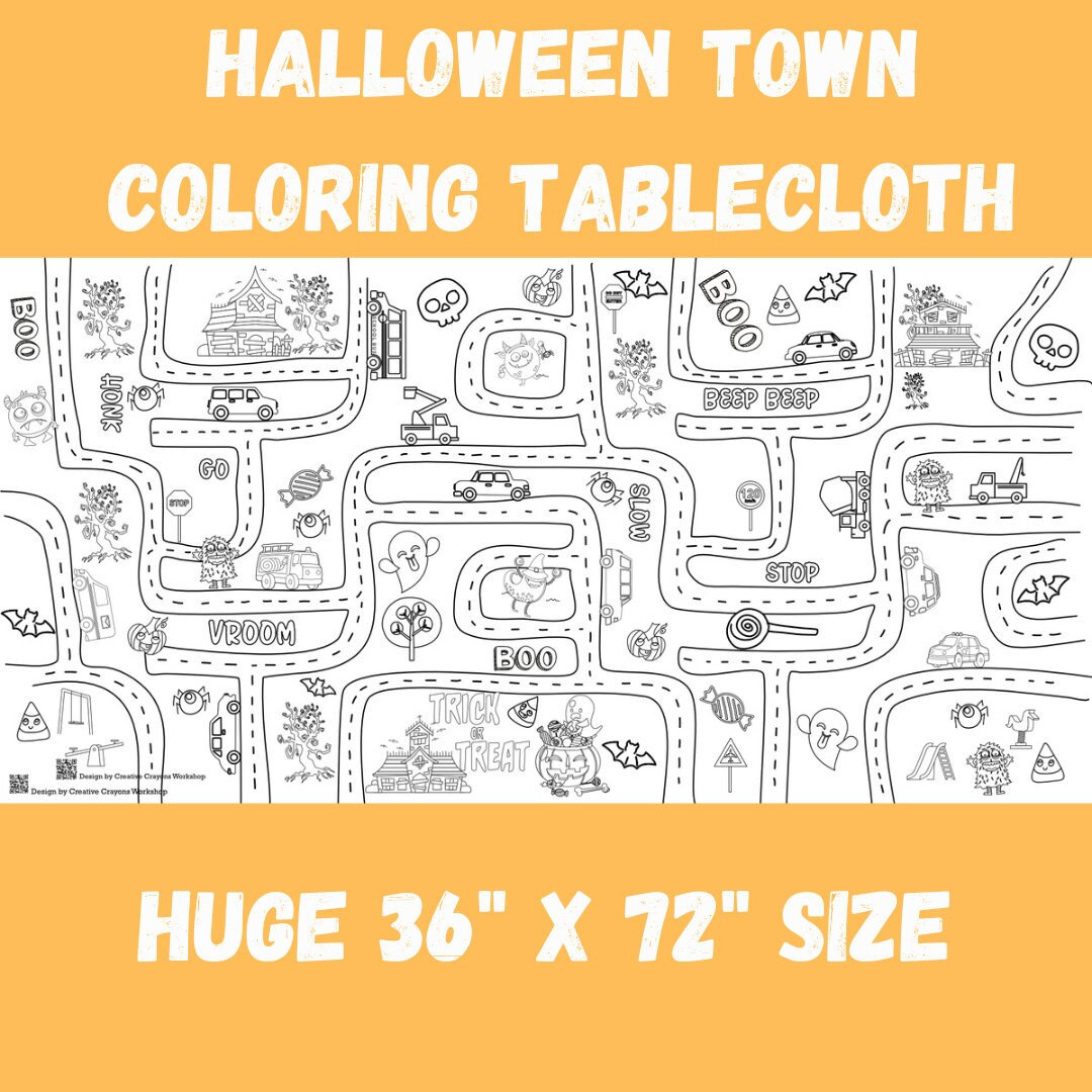 Halloween Jumbo Coloring Book with Crayons Set