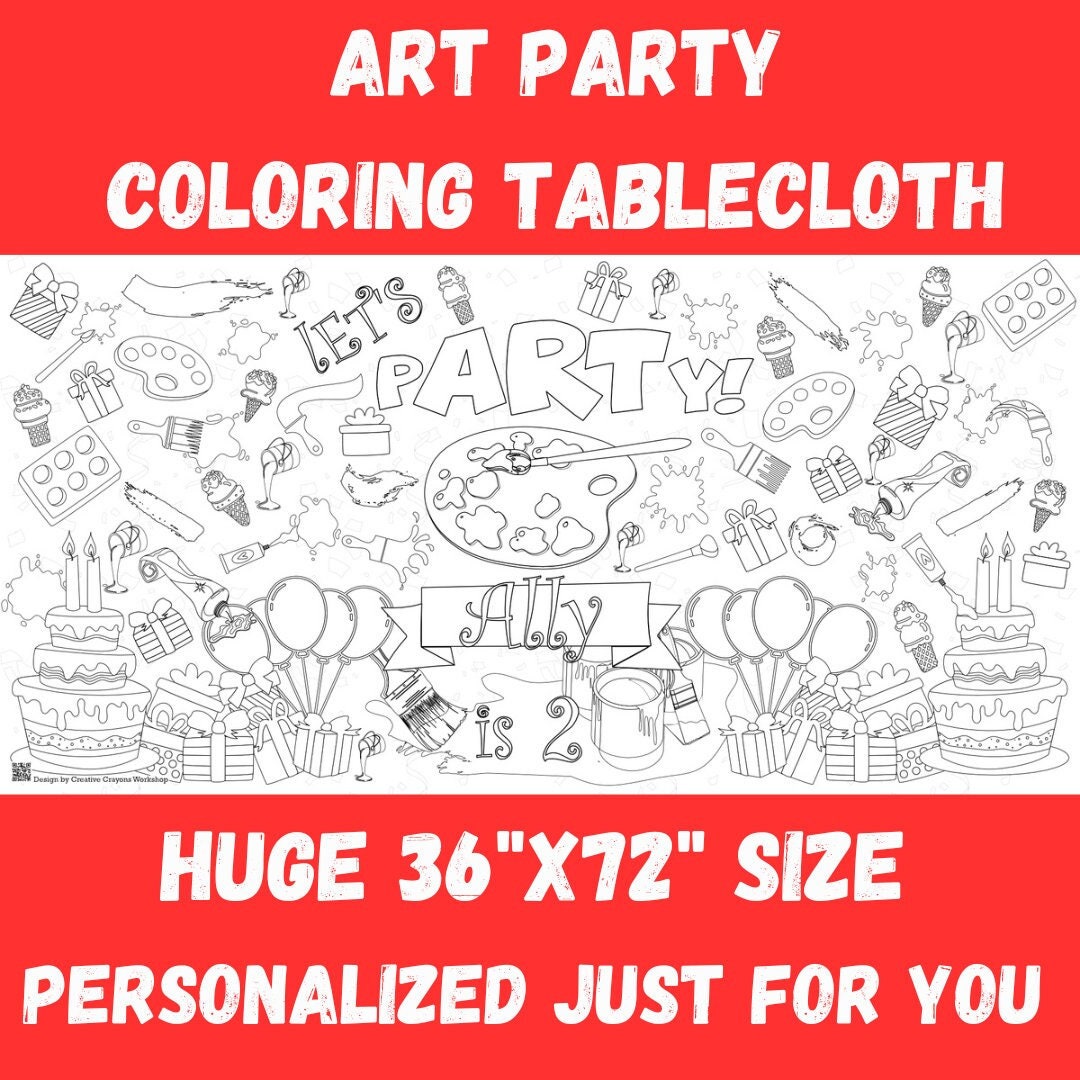 Art Party Table Centerpiece Painting Party Centerpiece, Art Birthday Party  Decorations, Artist Party, Paint Party Decor, Party Supplies 