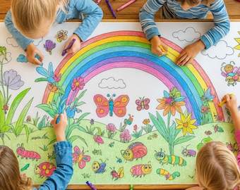 Kolorowanka „Ogród owadów”: spersonalizowana aktywność na przyjęcie urodzinowe