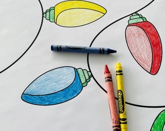 Kids Christmas Coloring Gift Wrap: Holiday Activity Paper