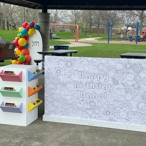 Tutti Frutti Party Banner - Fruit Birthday - Huge Coloring Sheet - Fruit Party - Twotti Frutti - Second Birthday