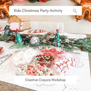 Christmas Coloring Placemats Paper Decoration Kids Class Holiday Activity Christmas Birthday Party Favors Kids Dinner Table Seek and Find