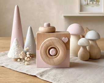 Baby Girls Room Decor - Scandi Nursery Decor - Baby Girl Gift Ideas - Wooden Toys, Trees & Mushrooms
