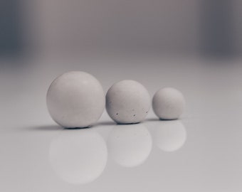 Concrete Decor, Minimalist Home Decor, Concrete Balls, Living Room Decor, Concrete Home