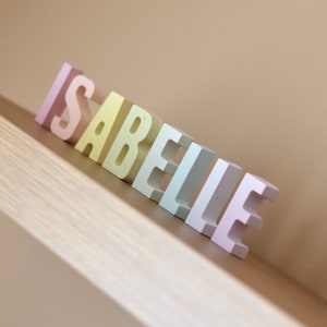 Name sign, personalised nursery decor, rainbow letters, rainbow nursery, kids room decor, rainbow name, baby gift