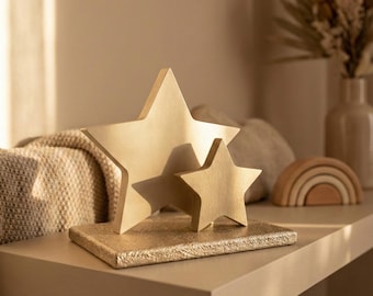 Neutral Wooden Stars – Gender Neutral Nursery Decor
