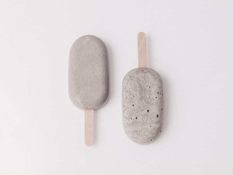 Concrete Decor Minimalist Home Decor Concrete Ice Creams Etsy