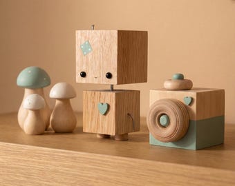 Baby Boy Room Decor - Sage Green Nursery - Wooden Shelfie Accessories - New Baby Gift