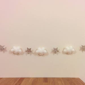 Cloud & Stars Garland / Bunting Nursery Wall Hanging