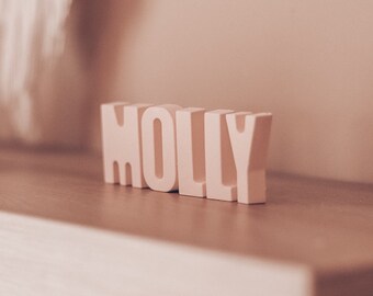 Personalized Name Sign, Freestanding Nursery Decor, Custom Baby Room Letters