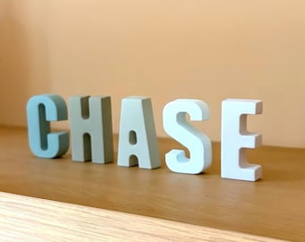 Personalized  Name Nursery Decor, Freestanding Letters, Baby Shower Gift