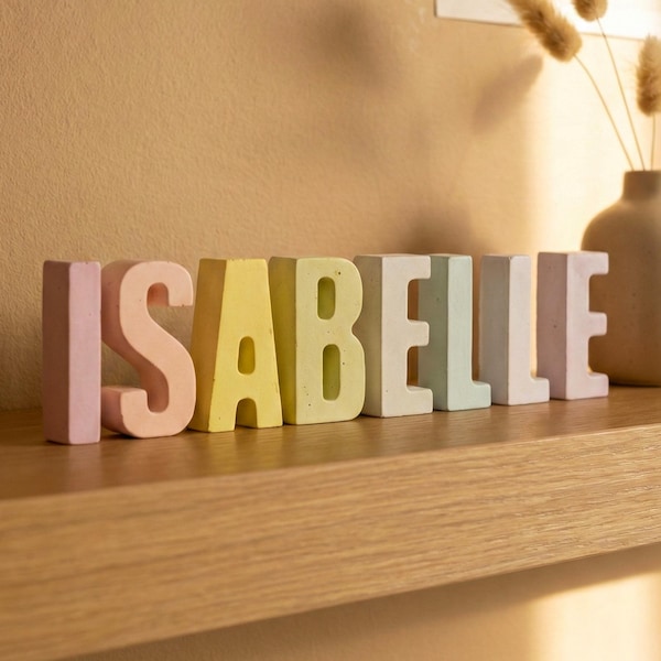 Name sign, personalised nursery decor, rainbow letters, rainbow nursery, kids room decor, rainbow name, baby gift